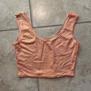 Peach Crop Top